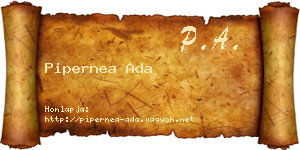 Pipernea Ada névjegykártya